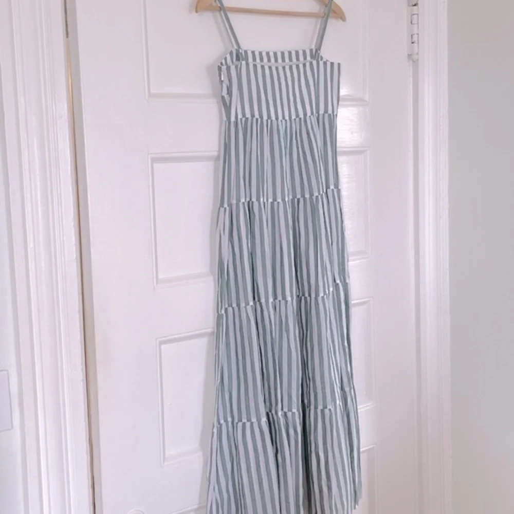 SEAFOLLY Embroidered Striped Tiered Maxi Dress - Women’s Size XS - NEW - Picture 7 of 7